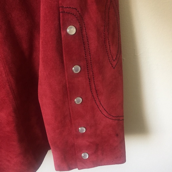 Western Style Suede Shacket - Picture 4 of 9